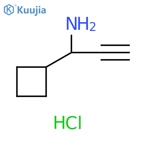 Cyclobutanemethanamine, α-ethynyl-, hydrochloride (1:1) structure