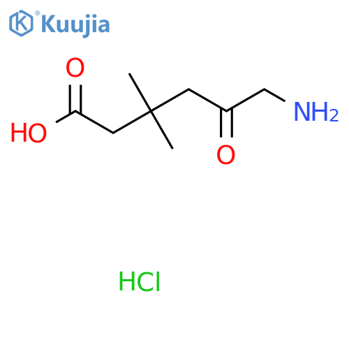 6-Amino-3,3-dimethyl-5-oxohexanoic acid hydrochloride structure