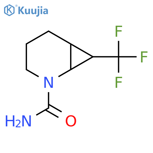 7-(Trifluoromethyl)-2-azabicyclo[4.1.0]heptane-2-carboxamide structure