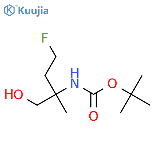 tert-butyl N-(4-fluoro-1-hydroxy-2-methylbutan-2-yl)carbamate structure
