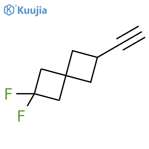 Spiro[3.3]heptane, 2-ethynyl-6,6-difluoro- structure