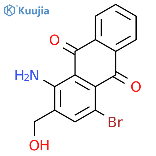 9,10-Anthracenedione, 1-amino-4-bromo-2-(hydroxymethyl)- structure