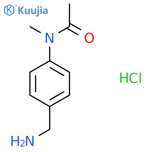 N-4-(aminomethyl)phenyl-N-methylacetamide hydrochloride structure
