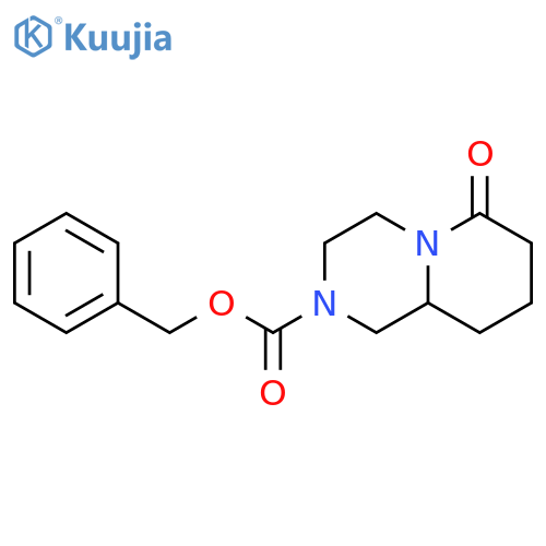 6-Oxo-octahydro-pyrido[1,2-a]pyrazine-2-carboxylic acid benzyl ester structure