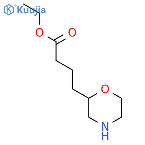 Ethyl 4-(morpholin-2-yl)butanoate structure