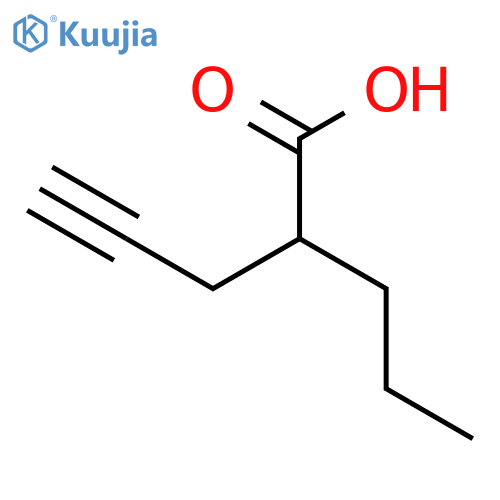 4-Pentynoic acid,2-propyl- structure