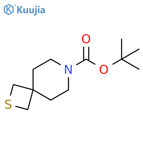 2-Thia-7-azaspiro[3.5]nonane-7-carboxylic acid, 1,1-dimethylethyl ester structure