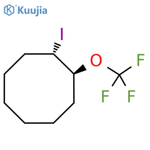 Cyclooctane, 1-​iodo-​2-​(trifluoromethoxy)​-​, (1R,​2R)​-​rel- structure