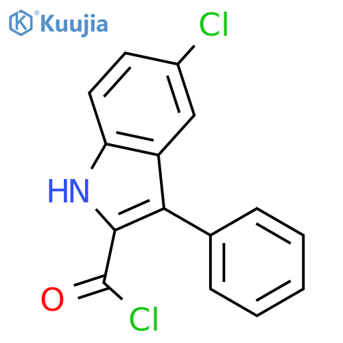 1H-Indole-2-carbonyl chloride, 5-chloro-3-phenyl- structure