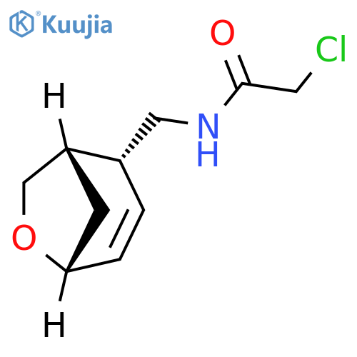 rac-2-chloro-N-{(1R,2S,5S)-6-oxabicyclo3.2.1oct-3-en-2-ylmethyl}acetamide structure