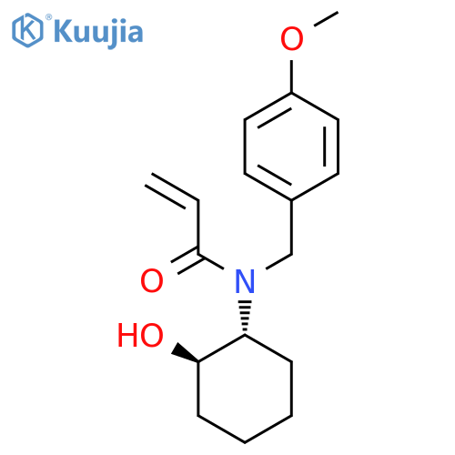 N-[(1R,2R)-2-Hydroxycyclohexyl]-N-[(4-methoxyphenyl)methyl]prop-2-enamide structure