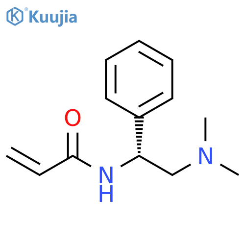 N-(1R)-2-(dimethylamino)-1-phenylethylprop-2-enamide structure
