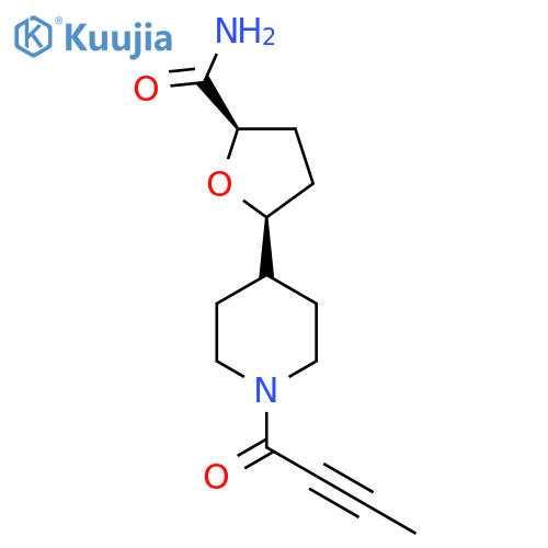 (2R,5S)-5-1-(but-2-ynoyl)piperidin-4-yloxolane-2-carboxamide structure