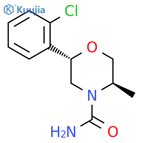 (2S,5R)-2-(2-Chlorophenyl)-5-methylmorpholine-4-carboxamide structure