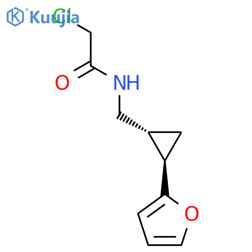 rac-2-chloro-N-{(1R,2R)-2-(furan-2-yl)cyclopropylmethyl}acetamide structure