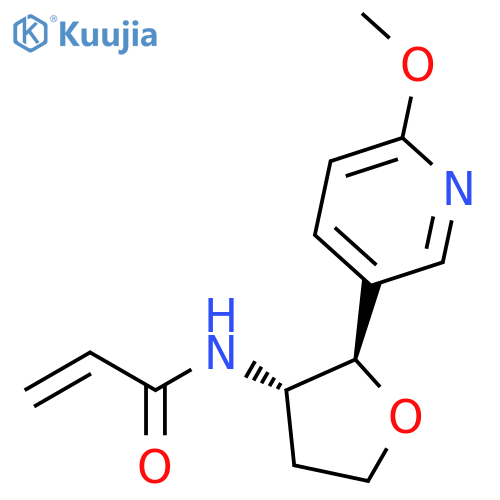 N-[(2R,3S)-Tetrahydro-2-(6-methoxy-3-pyridinyl)-3-furanyl]-2-propenamide structure