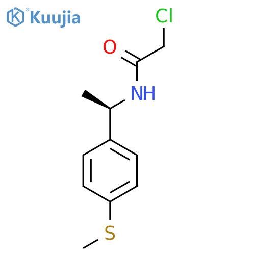 2-chloro-N-(1R)-1-4-(methylsulfanyl)phenylethylacetamide structure