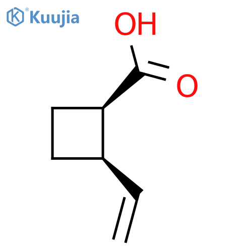 rac-(1R,2R)-2-ethenylcyclobutane-1-carboxylic acid structure