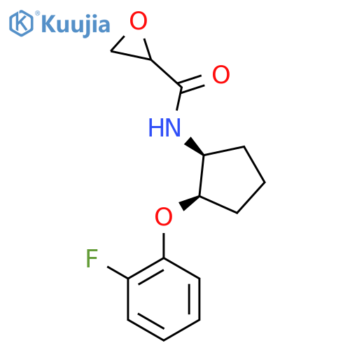 N-[(1S,2R)-2-(2-Fluorophenoxy)cyclopentyl]oxirane-2-carboxamide structure
