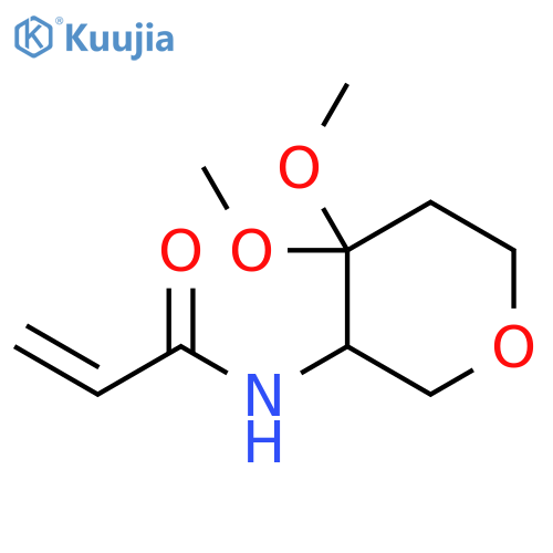 N-(4,4-dimethoxyoxan-3-yl)prop-2-enamide structure