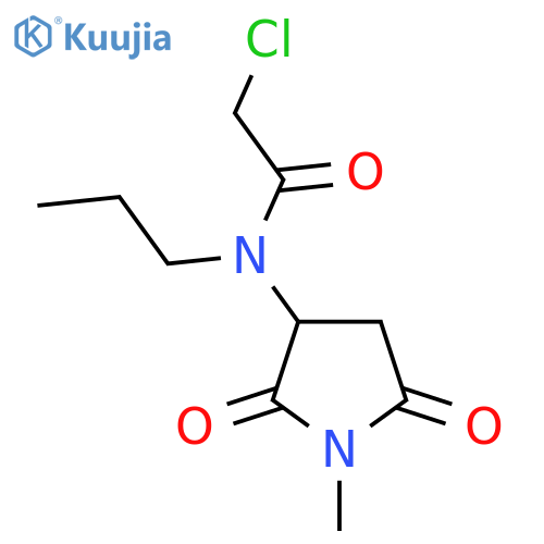 2-chloro-N-(1-methyl-2,5-dioxopyrrolidin-3-yl)-N-propylacetamide structure