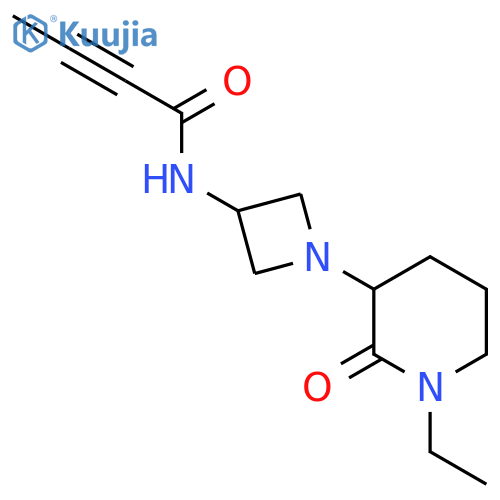 N-1-(1-ethyl-2-oxopiperidin-3-yl)azetidin-3-ylbut-2-ynamide structure