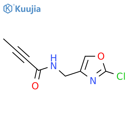 N-[(2-Chloro-1,3-oxazol-4-yl)methyl]but-2-ynamide structure