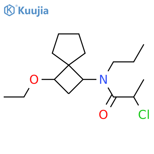 2-Chloro-N-(3-ethoxyspiro[3.4]octan-1-yl)-N-propylpropanamide structure