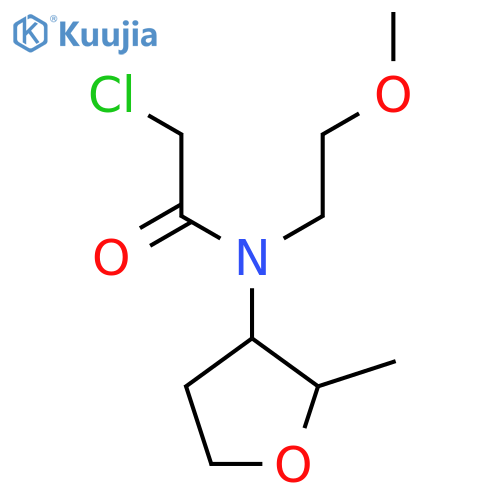 2-Chloro-N-(2-methoxyethyl)-N-(2-methyloxolan-3-yl)acetamide structure