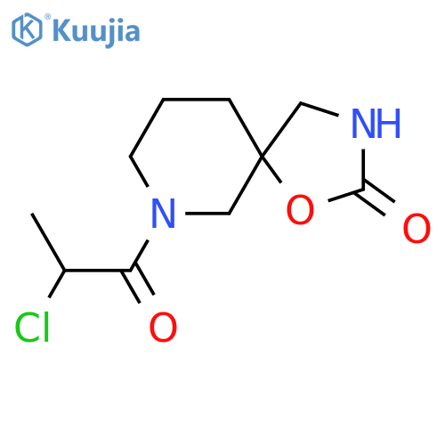 7-(2-Chloropropanoyl)-1-oxa-3,7-diazaspiro[4.5]decan-2-one structure
