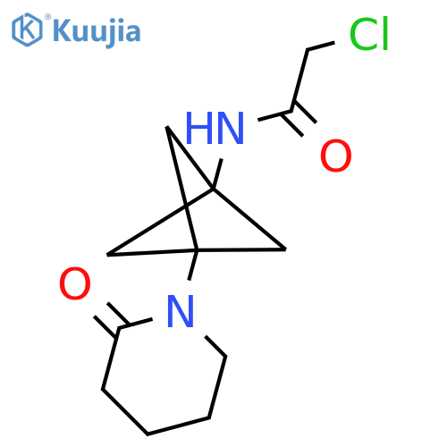 2-chloro-N-3-(2-oxopiperidin-1-yl)bicyclo1.1.1pentan-1-ylacetamide structure