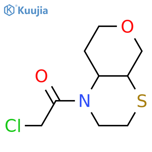 2-Chloro-1-{octahydropyrano[3,4-b]thiomorpholin-1-yl}ethan-1-one structure