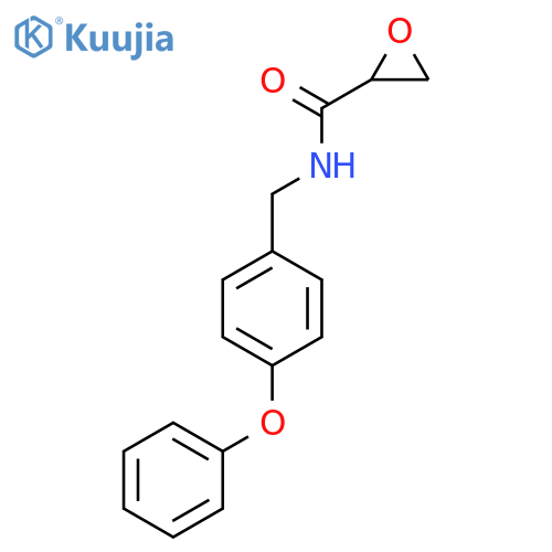 N-[(4-phenoxyphenyl)methyl]oxirane-2-carboxamide structure