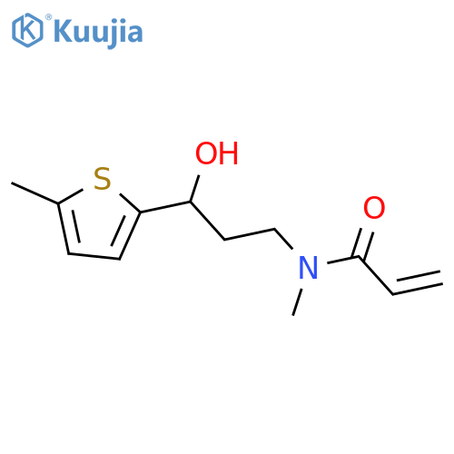 N-3-hydroxy-3-(5-methylthiophen-2-yl)propyl-N-methylprop-2-enamide structure