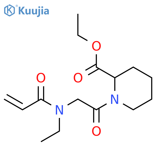 Ethyl 1-[2-[ethyl(1-oxo-2-propen-1-yl)amino]acetyl]-2-piperidinecarboxylate structure