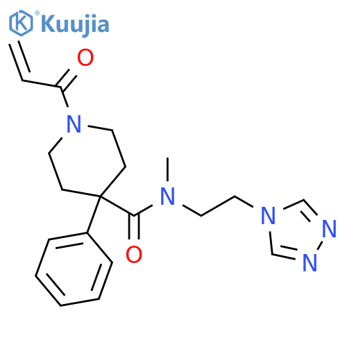N-Methyl-1-(1-oxo-2-propen-1-yl)-4-phenyl-N-[2-(4H-1,2,4-triazol-4-yl)ethyl]-4-piperidinecarboxamide structure