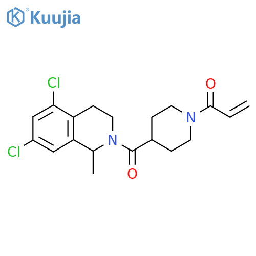 1-[4-(5,7-Dichloro-1-methyl-3,4-dihydro-1H-isoquinoline-2-carbonyl)piperidin-1-yl]prop-2-en-1-one structure