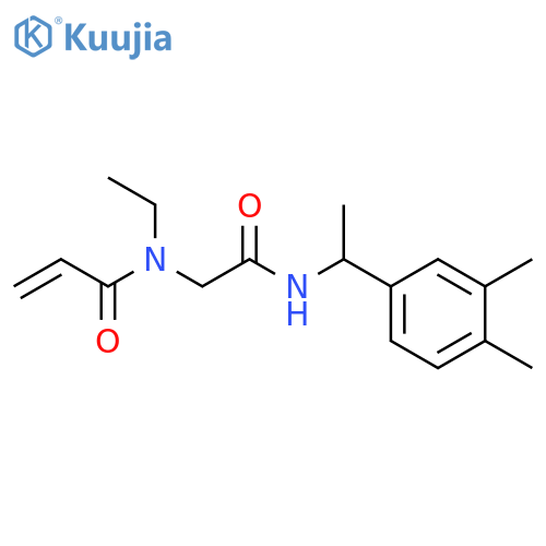 N-[2-[[1-(3,4-Dimethylphenyl)ethyl]amino]-2-oxoethyl]-N-ethyl-2-propenamide structure