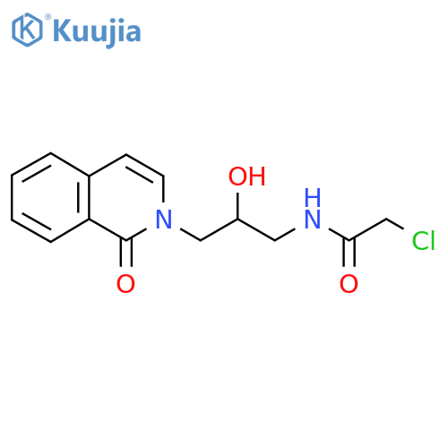 2-chloro-N-2-hydroxy-3-(1-oxo-1,2-dihydroisoquinolin-2-yl)propylacetamide structure