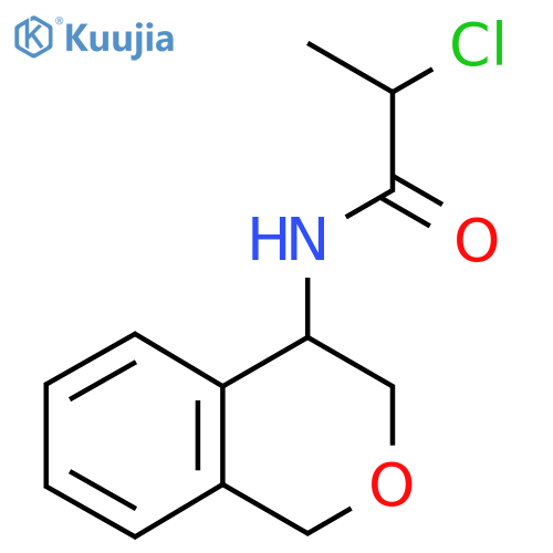 2-Chloro-N-(3,4-dihydro-1H-isochromen-4-yl)propanamide structure
