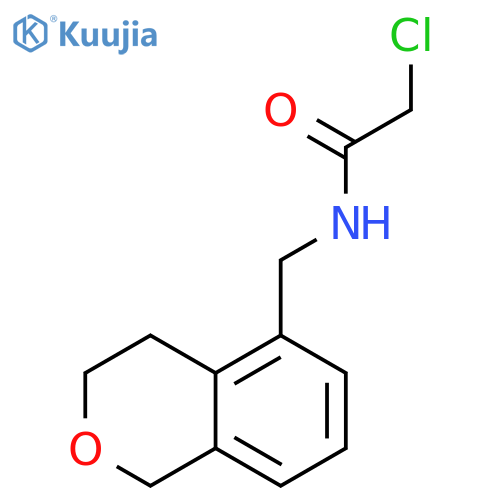 2-chloro-N-(3,4-dihydro-1H-2-benzopyran-5-yl)methylacetamide structure