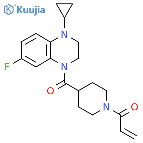 1-[4-(4-Cyclopropyl-7-fluoro-1,2,3,4-tetrahydroquinoxaline-1-carbonyl)piperidin-1-yl]prop-2-en-1-one structure