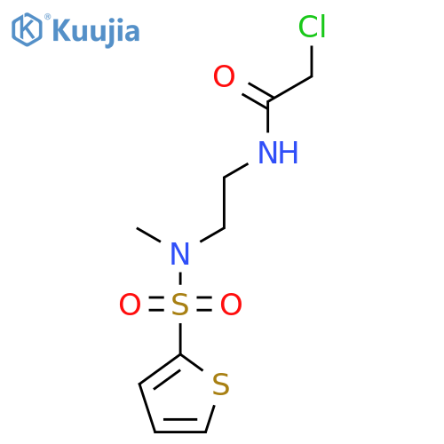 2-chloro-N-2-(N-methylthiophene-2-sulfonamido)ethylacetamide structure