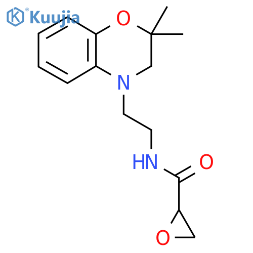 N-[2-(2,2-Dimethyl-3H-1,4-benzoxazin-4-yl)ethyl]oxirane-2-carboxamide structure