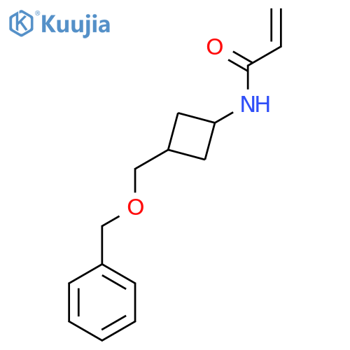 N-[3-(Phenylmethoxymethyl)cyclobutyl]prop-2-enamide structure