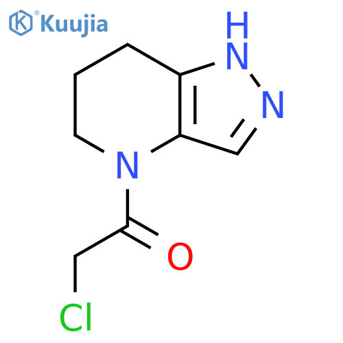 2-Chloro-1-(1,5,6,7-tetrahydro-4H-pyrazolo[4,3-b]pyridin-4-yl)ethanone structure