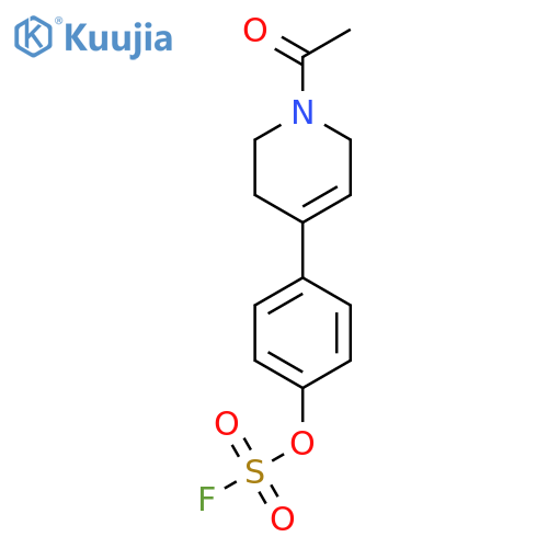 1-Acetyl-4-(4-fluorosulfonyloxyphenyl)-3,6-dihydro-2H-pyridine structure