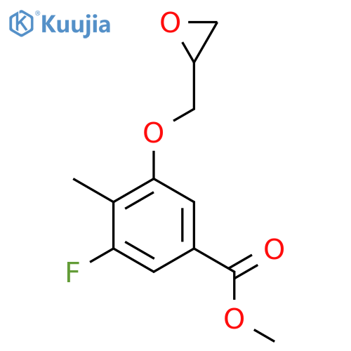Methyl 3-fluoro-4-methyl-5-(oxiran-2-ylmethoxy)benzoate structure