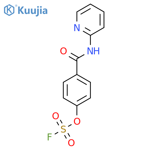 2-[(4-Fluorosulfonyloxybenzoyl)amino]pyridine structure