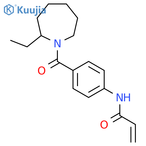N-[4-(2-ethylazepane-1-carbonyl)phenyl]prop-2-enamide structure